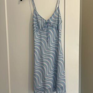 Blue multicoloured dress